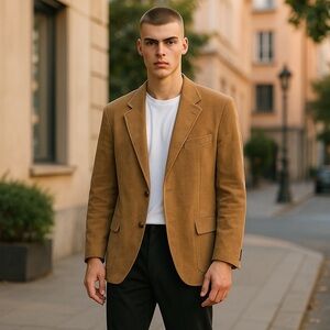 Vintage! Farrah Men’s Corduroy Sportscoat‎ with Elbow Patches Size 44R